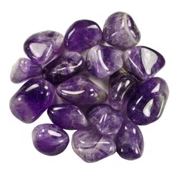 numeroastro Original & Natural Amethyst Tumble Stones | Chakra Healing Stones (100 Grams Approx) image 1