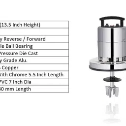AADCART Stainless Steel Madhani Heavy Duty Peculate Butter Milk, Lassi, Cream, Curd Valona Machine Butter Maker Churn - Medium Size 5 to 7 Ltr (Valona Machine) image 4