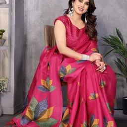 KALINI Floral Art Silk Kanjeevaram Saree image 3