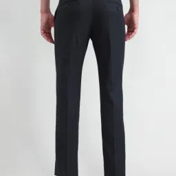 Arrow Blue Slim Fit Self Pattern Trousers image 2