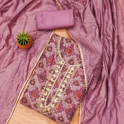 Rangtulika Ethnics Embroidered Organza Unstitched Dress Material-picture-14