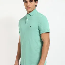 Tommy Hilfiger Fort Green Cotton Regular Fit Polo T-Shirt image 3