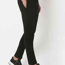 Underjeans By Spykar Black Regular Fit Trackpants image 4