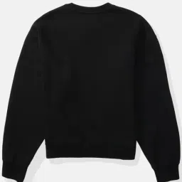 American Eagle Black Cotton Regular Fit Printed Sweatshirt image 4