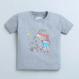 Bumzee Kids Green & Grey Printed T-Shirt (Pack Of 2) image 3