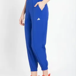 adidas Blue Plain Trackpants image 3