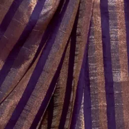 Odette Purple Viscose Rayon Woven Design Saree with Unstitched Blouse Piece image 3