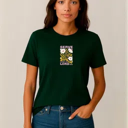 Anikmart Women Floral Printed Pure Cotton T-shirt-picture-14