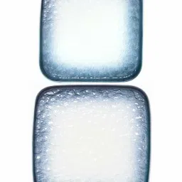 White Gold White & Blue Porcelain Square Snack Platters - Set of 2 image 3