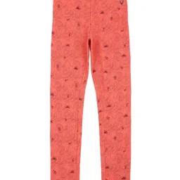 Allen Solly Junior Orange Cotton Printed Leggings-picture-33