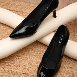 Rocia by Regal Women's Black Stiletto Pumps-image-88