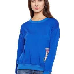 Belle Fille Blue Patchwork Sweatshirt-picture-22