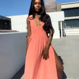 Forever 21 Peach Maxi Dress-picture-22