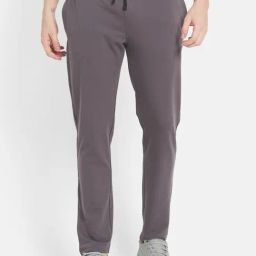 Octave Grey Cotton Regular Fit Trackpants-picture-11