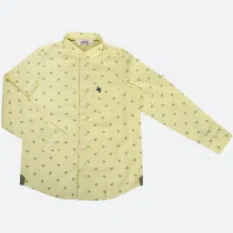 Cantabil Boys Yellow Cotton Printed Full Sleeves Shirt-picture-41