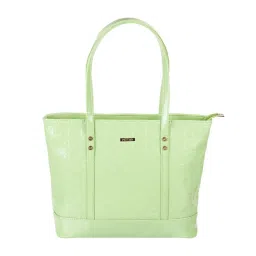 Metro Green Textured Medium Tote Bag image 1