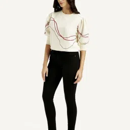 Levi's 721 Black Skinny Fit Jeans image 3