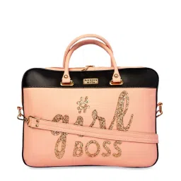 Modern Myth Peach Large Laptop Handbag image 3