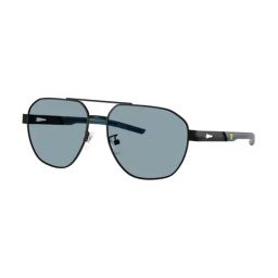 FERRARI SCUDERIA Blue UV Protection Irregular Sunglasses for Men-picture-19
