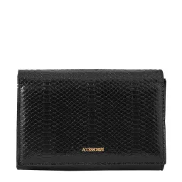 Accessorize London Black Textured Small Sling Handbag image 1