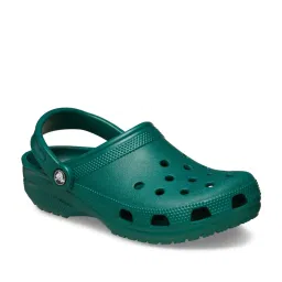 Crocs Men's Classic Emerald Green Back Strap Clogs image 3