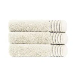 DDECOR Live Beautiful Beige Cotton 520 GSM Bath Towel - Set of 1 image 1