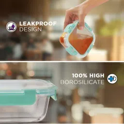 allo Borosilicate Glass Containers with Lids Microwave Safe Container for Glass Food Storage Containers image 3