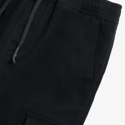 Y&F Kids by Westside Black Cargo-Style Mid-Rise Joggers image 3