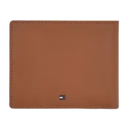 Tommy Hilfiger Tan Bruce Leather Small Global Coin Wallet image 3