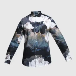 Jack & Jones Blue Slim Fit Floral Print Shirt image 5