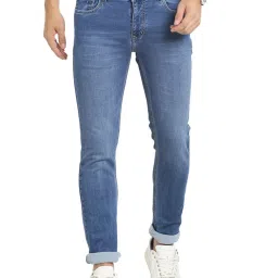 Turtle Blue Narrow Fit Stretchable Jeans image 1