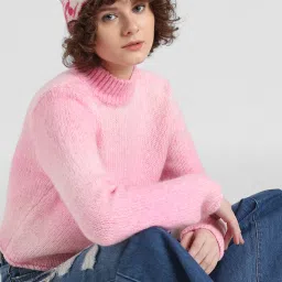 Only Pink Regular Fit Sweater image 1