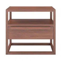 durian Pure Turner Night Table in Brown Colour image 2