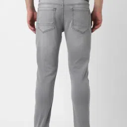 Peter England Grey Slim Fit Solid Jeans image 2