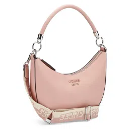 Guess Mauve Solid Monica Mini Hobo Bag image 3