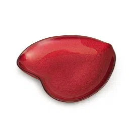 Pure Home and Living Red Glass Textured Glass Platter - Medium image 3