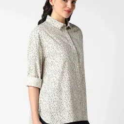 VASTRADO Off White Printed Shirt image 3