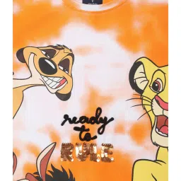 Allen Solly Junior Orange Printed T-Shirt image 3