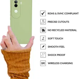 Sprig Back Cover for VIVO V40E 5G (Green) image 4