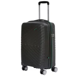 United Colors of Benetton Ragnar Black Textured Hard Large Trolley Bag -76.5 Cms image 3