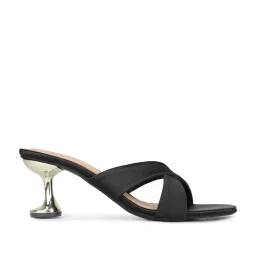 Inc.5 Women's Black Cross Strap Stilettos image 3