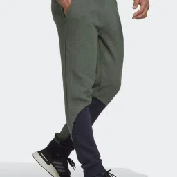 Adidas Grey Regular Fit Colour Block Sports Joggers image 3