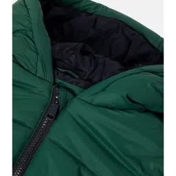 United Colors of Benetton Kids Multicolor Color Block Full Sleeves Jacket image 3