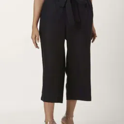 Honey by Pantaloons Black High Rise Cropped Pants-image-85