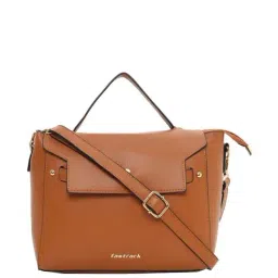 Fastrack Brown Solid Medium Satchel Handbag-image-27