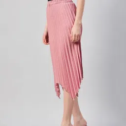 Rare Pink High-Low Midi Skirt image 3