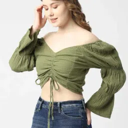 Pepe Jeans Green Crop Top image 3