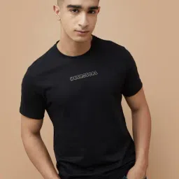 Fame Forever By Lifestyle Black Regular Fit Printed T-Shirt-picture-33