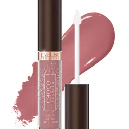 Eveline Cosmetics Choco Glamour Vinyl Gloss Lip Liquid N01 Ruby Chocolate - 4.5 ml image 2
