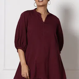 LetsDressUp Mandarin Collar Longline Top-picture-14